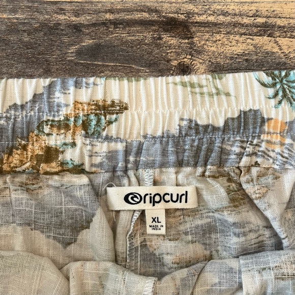 NWT Rip Curl Postcard Cotton/ Linen Beach Shorts - Picture 10 of 11